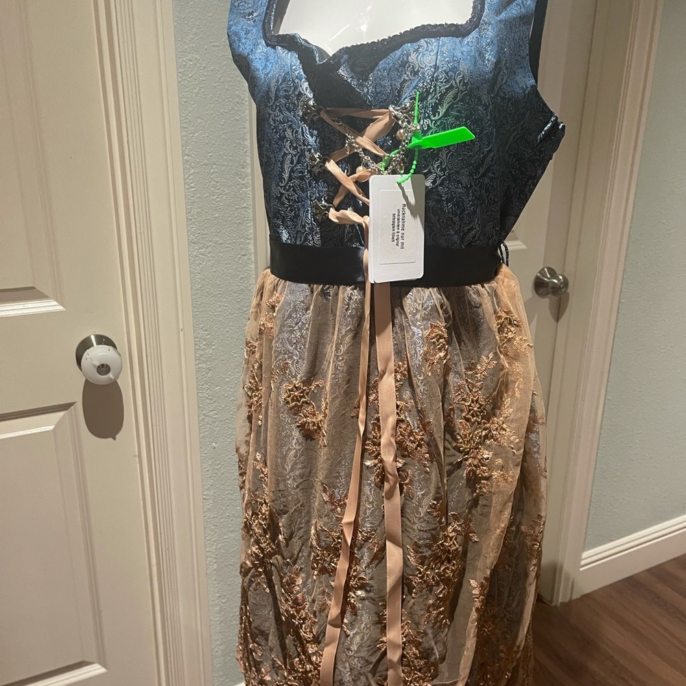 COPY - Edelnice trachtenmode Bavarian women midi dress size 50 3 piece dress